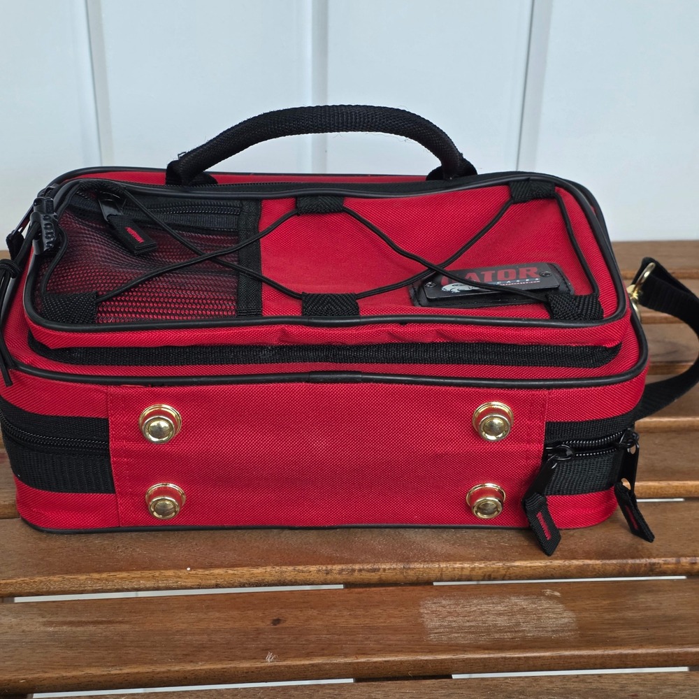 Gator Cases Red Padded Gear Bag Mixer Case with Shoulder Strap and Mesh Pocket - Picture 8 of 12